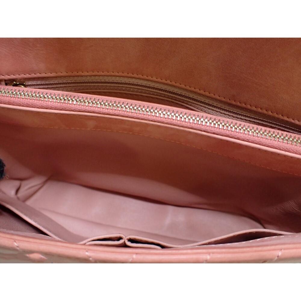 Chanel Patchwork Flap Bag Pink CC Snakeskin Paris-Cuba Medium Iridescent Chevron - Picture 5 of 16